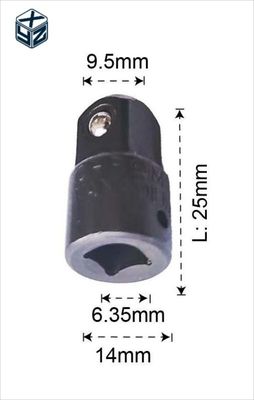 Dauerhafte 1/2&quot; schwarze Steckdose Adapter und Reduktor mit CRV-Material