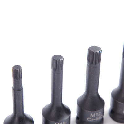 Starke und langlebige 8 Stück CR-MO M5 Hex-Größe Einschlagssteckdose für Handwerkzeug