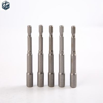 6mm*65mm*5PC CRV Material 6.35 Hexagon Magnet-Nuss-Treiber-Set für präzise Befestigung