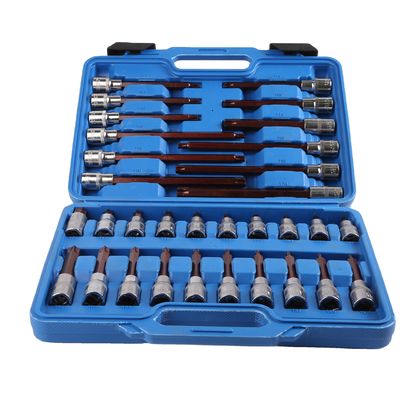 S2-Material angepasst 32 Stück T-Typ Bit Socket Set 55 mm bis 200 mm