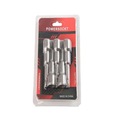Nicht eingestuftes Material der Klasse CRV 6.35 Hexagon 10mm*65mm*5PC Stärker Magnet-Nuss-Treiber-Set