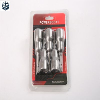 Große Wärmebehandlung CRV Material 6.35 Sechseck 12mm*65mm*5PC Nuss Treiber Set