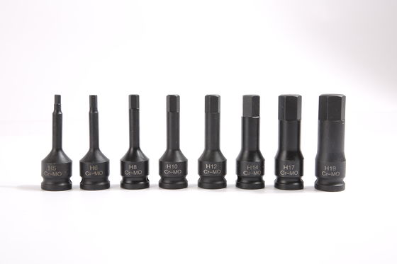 Eigenschaften der HEX-Steckdose in dem 8PCS CR-MO Hexagonal Sleeve Elektrowerkzeug- und Autoreparatur-Set