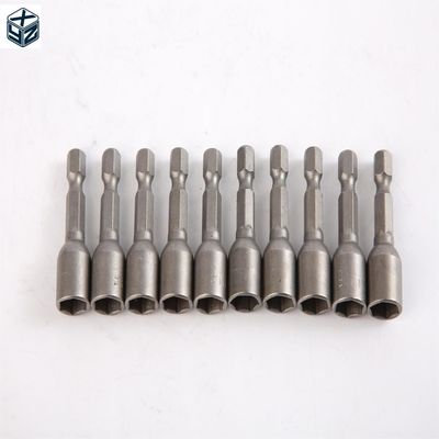 1/4 Zoll Antrieb Größe CRV Material 6.35 Hexagon 9mm*42mm*10PC Starker Magnet-Nuss-Treiber-Set