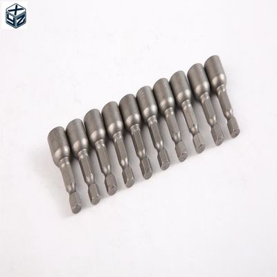 1/4 Zoll Antrieb Größe CRV Material 6.35 Hexagon 9mm*42mm*10PC Starker Magnet-Nuss-Treiber-Set