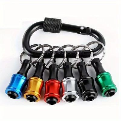 Black Oxide Finish 6pcs Schnellveröffentlichung 1/4 Zoll Hex Schraubschrauber Bit Halter Schlüsselschnur