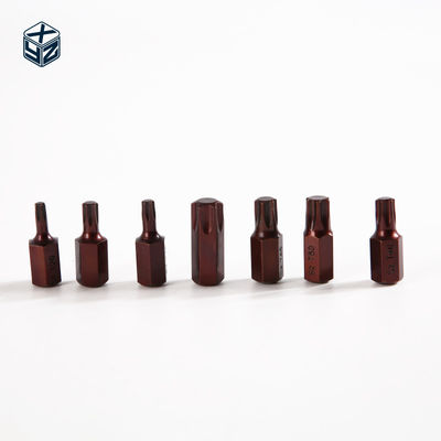 Industrielle Qualität 40 Stück Bits mit rotem S2-Material und natürlicher Kunststoffbox