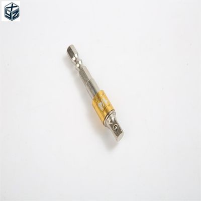 CRV Chrom-Vanadium-Stahl Silber 1/4' 54mm Universal-Steckdosenadapter für langlebige