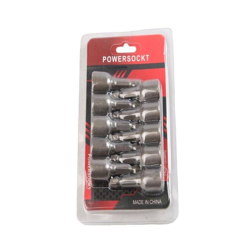 Natürliche Veredelung CRV Material 6.35 Hexagon 10mm*48mm*10PC Stärker Magnet-Nuss-Treiber-Set
