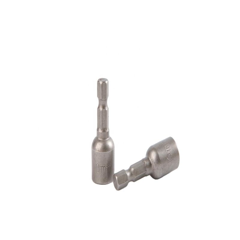 CRV-Material 6.35 Sechseck 10mm*42mm*10PC Magnet-Nuss-Treiber für starke Magnet