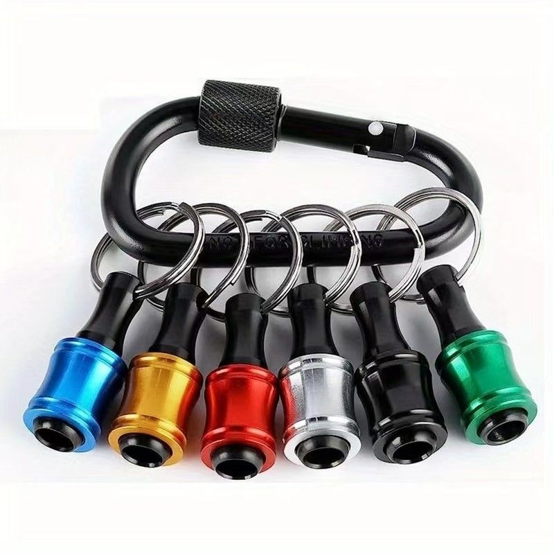 Black Oxide Finish 6pcs Schnellveröffentlichung 1/4 Zoll Hex Schraubschrauber Bit Halter Schlüsselschnur
