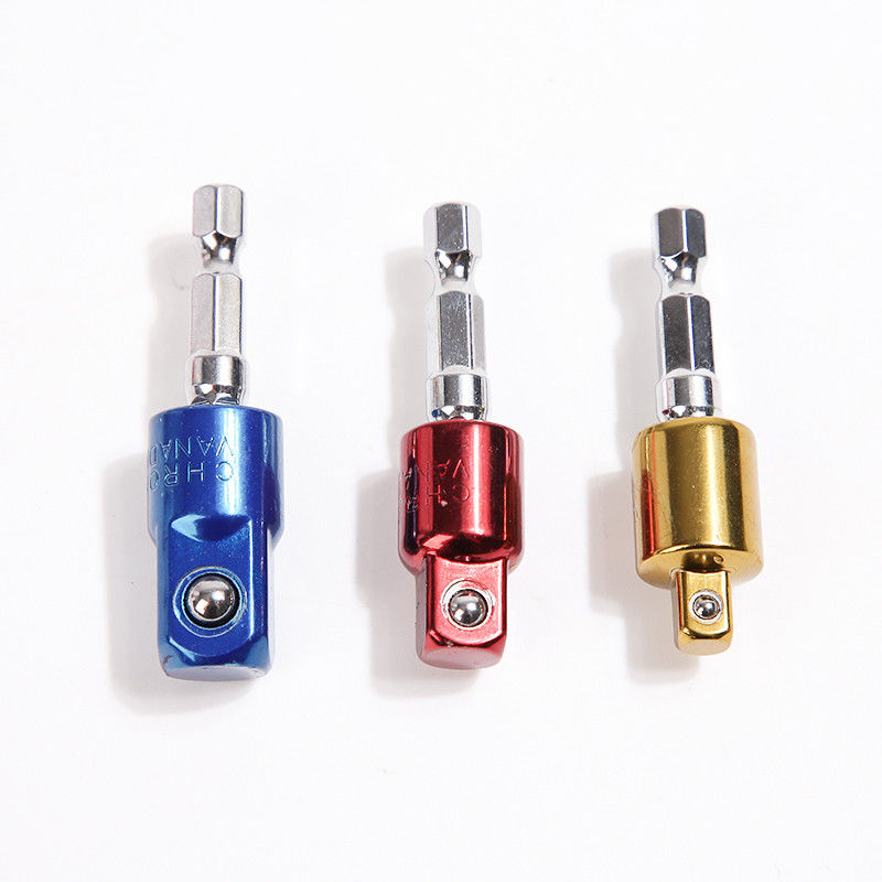 3/8' 56mm CRV Chrom-Vanadium-Stahl bunter Universal-Steckdosenadapter-Set